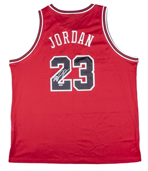 Michael Jordan Signed 1984 Away Chicago Bulls Flight 8403 Nike Authentic Throwback Jersey (UDA)
